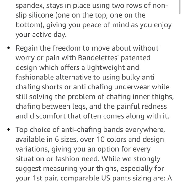 Thigh Bands Color Black Size X-Large - Picture 11 of 11